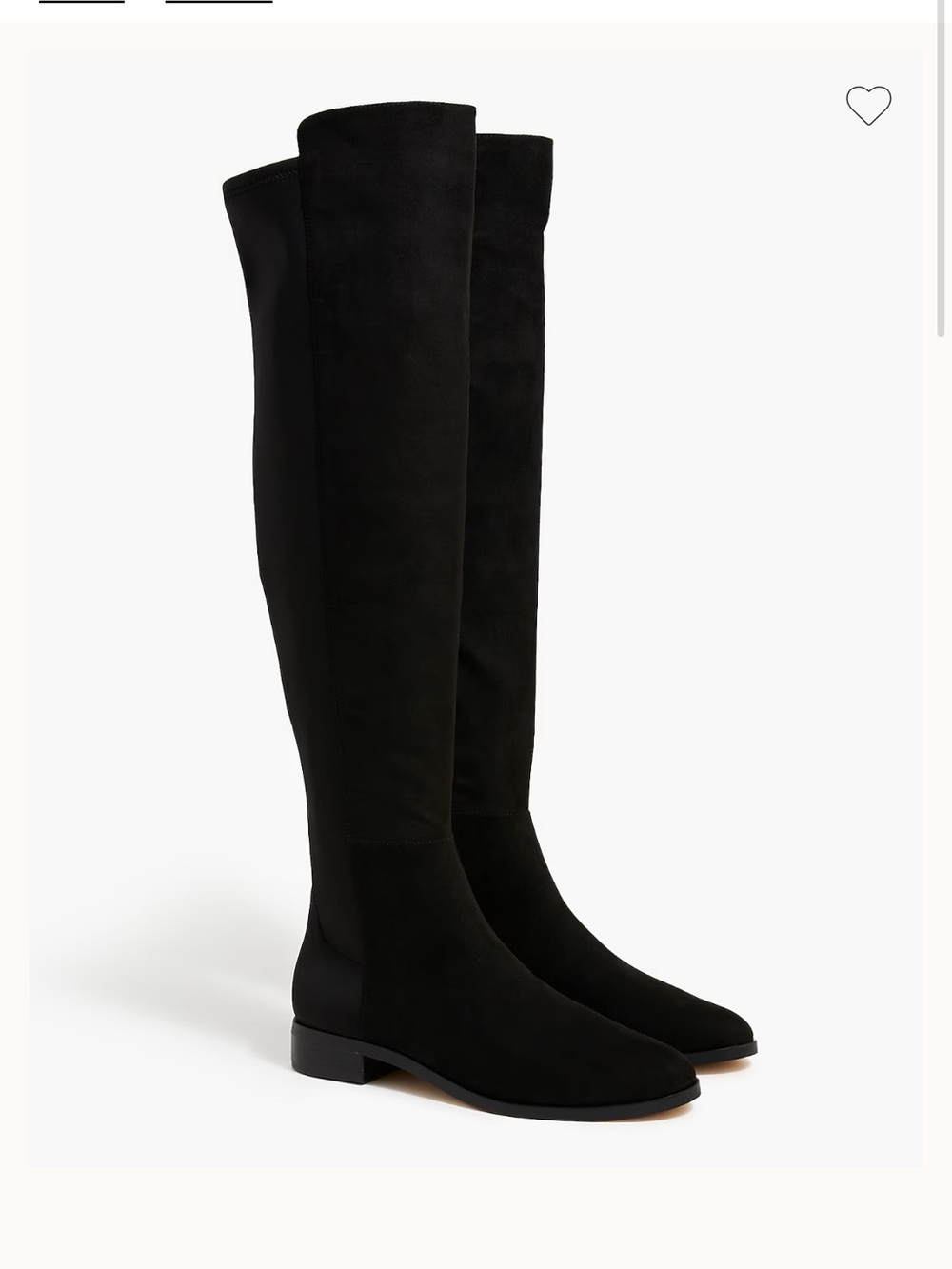 J. Crew factory knee-high boots with stretch black size 9.5